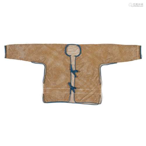 TWO BAMBOO UNDERSHIRTS Late Qing dynasty  (2)