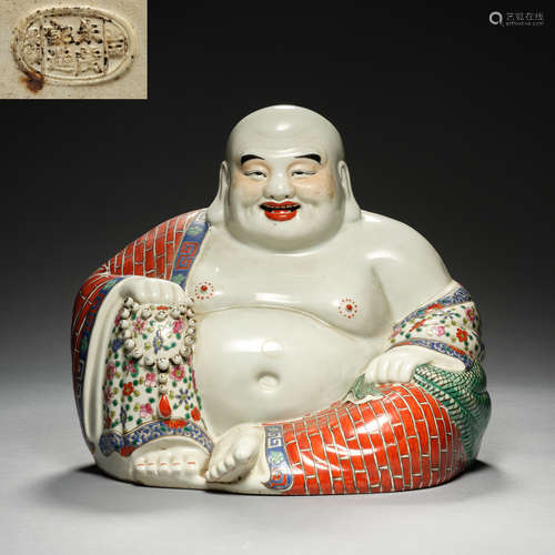 China, Famille Rose, MILE, Buddha Statue