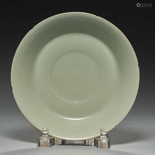 Song Dynasty, official Kiln celadon, Plate (kiln belt base)