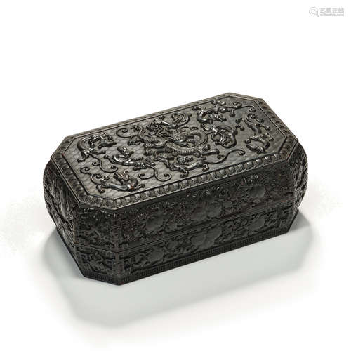 Qing Dynasty, Zitanwood, Square Box