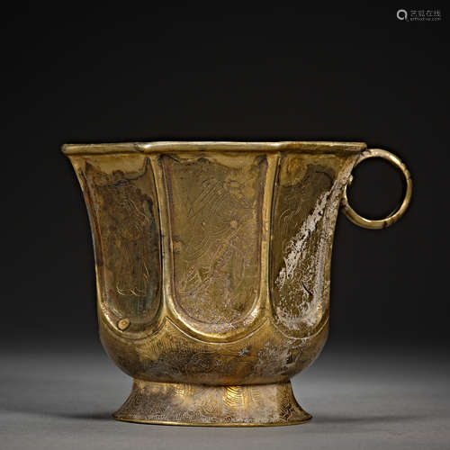 Song Dynasty, Silver Gilt, Cup