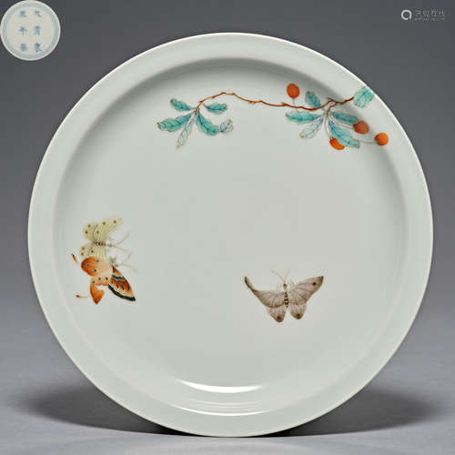 Qing Dynasty Kangxi, Famille Rose,porcelain, flower and bird...