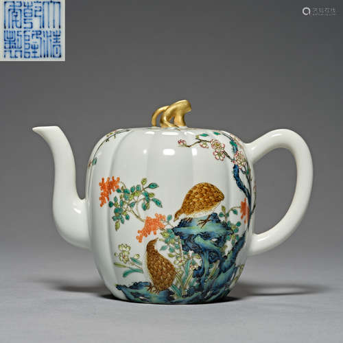 Qing Dynasty, Famille Rose,china, Teapot