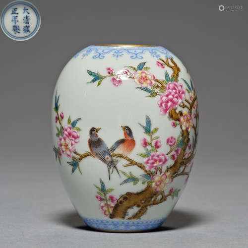 Qing Dynasty Yongzheng, flower and bird decoration, Famille ...