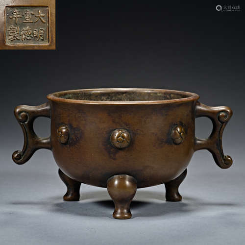 Ming and Qing Dynasties, Copper Incense Burner