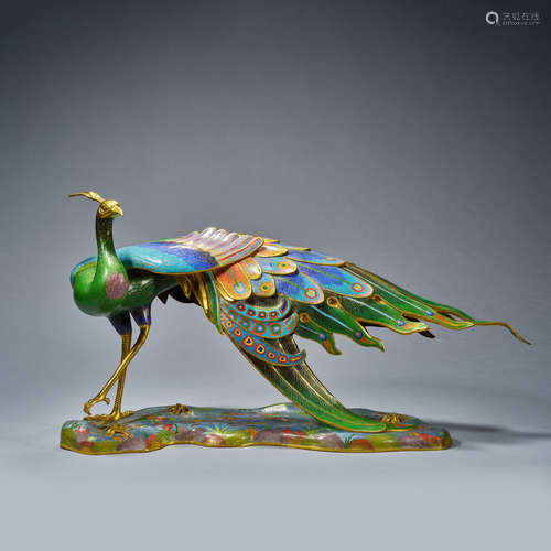 Qing Dynasty, cloisonne, Phoenix Bird