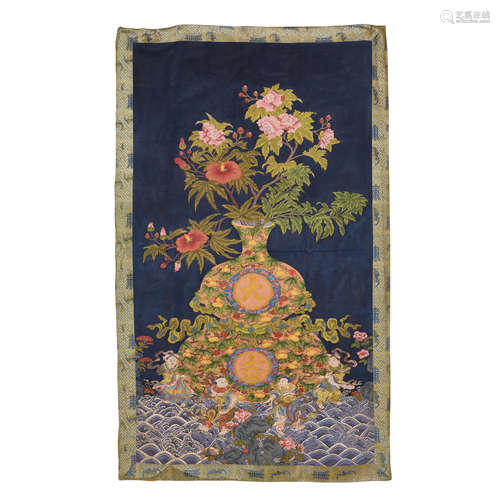 Qing Dynasty, Embroidery, Silk fabrics