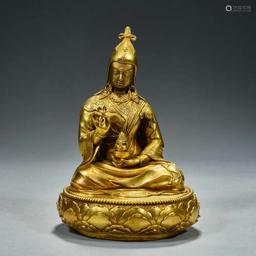 Ming Dynasty, Gilt Bronze ,Buddha Statue