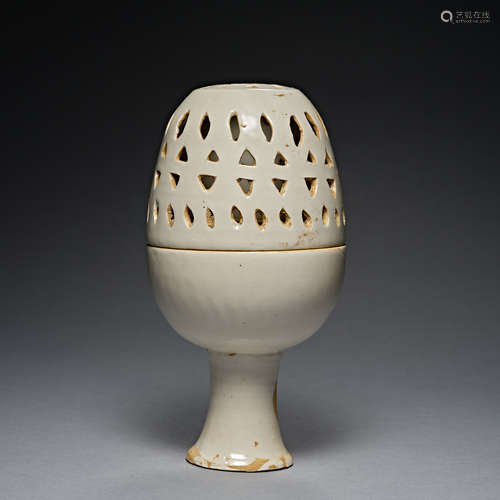 Tang and Song Dynasties, white porcelain, Censer