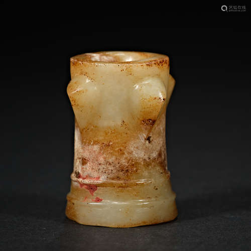 Han Dynasty,Hetian jade, Jade Tube