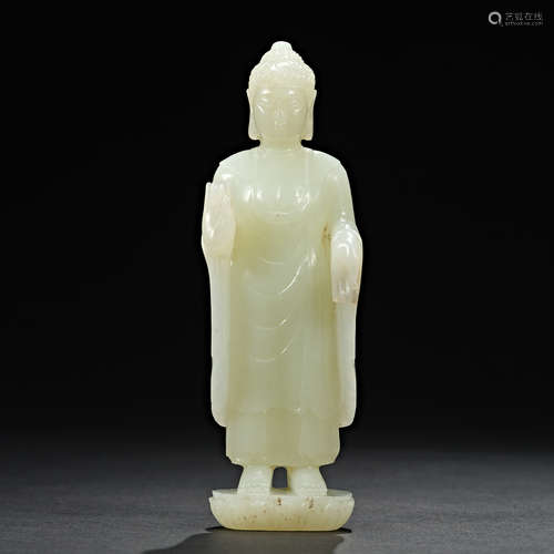 Tang Dynasty, Hetian Jade, Buddha Statue