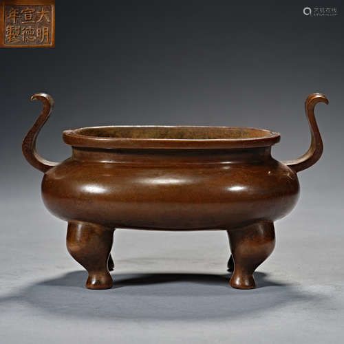 Ming and Qing Dynasties, Copper Incense Burner