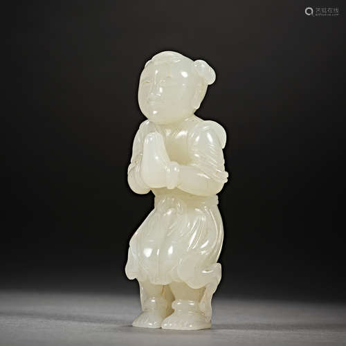 Qing Dynasty, Hetian jade, Jade Figure