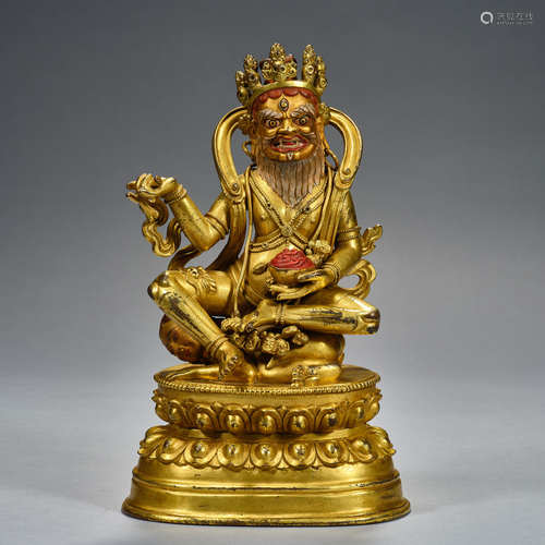 Ming Dynasty,  Gilt Bronze, Buddha statue