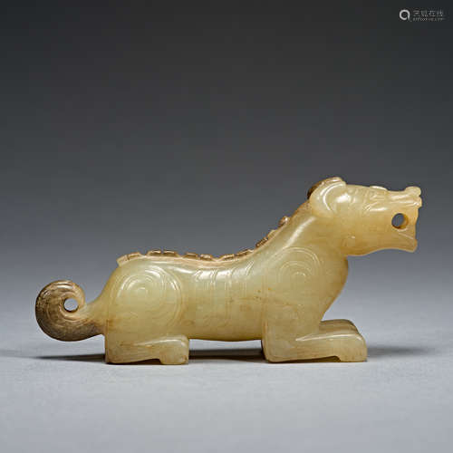 Han Dynasty, Hetian jade, Jade Beast