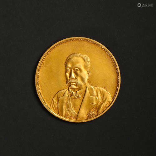 CHINESE 20TH CENTURY PURE GOLD COIN