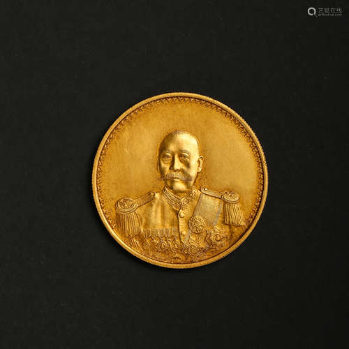 CHINESE 20TH CENTURY PURE GOLD COIN