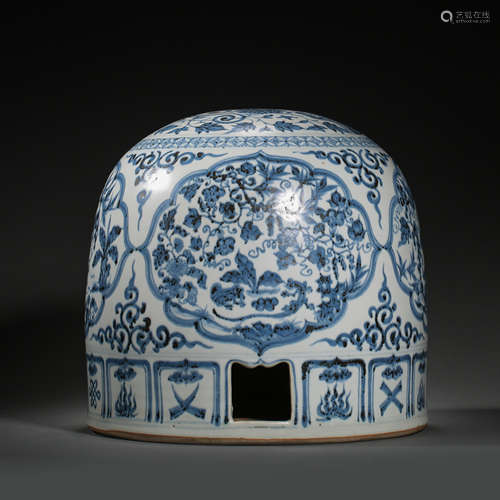 YUAN DYNASTY BLUE AND WHITE MONGOLIAN YURT