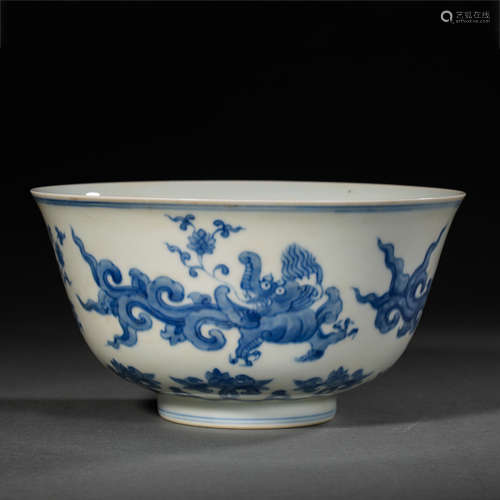 CHENGHUA BLUE AND WHITE BOWL, MING DYNASTY