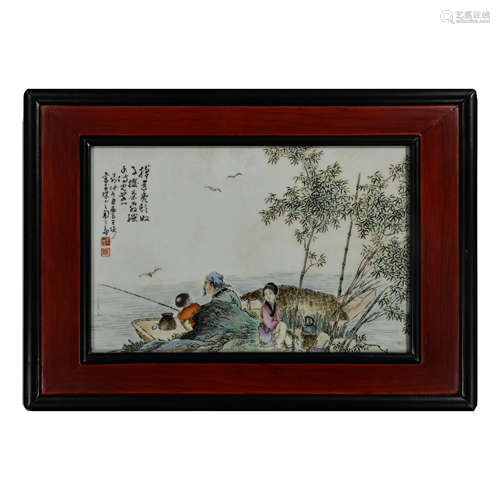 TWENTIETH CENTURY PORCELAIN PAINTING, ZHUSHANBAYOU