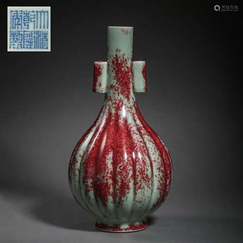 CHINESE QING DYNASTY FANCY GLAZE AMPHORA  