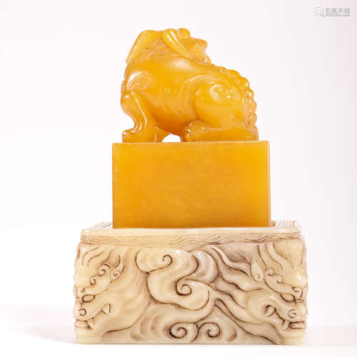 CHINESE QING DYNASTY TIAN HUANG STONE SEAL  