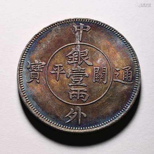 CHINESE 20TH CENTURY STERLING SILVER COIN  