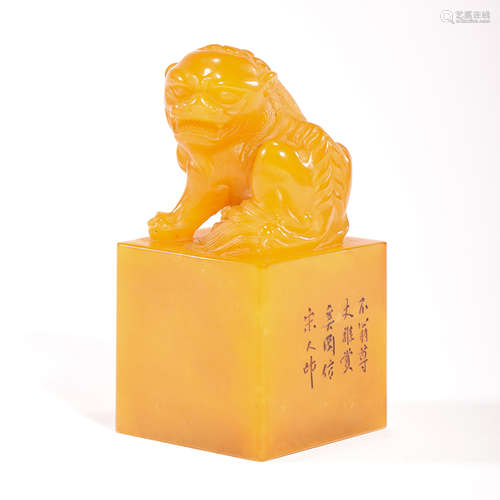 CHINESE QING DYNASTY TIAN HUANG STONE SEAL  