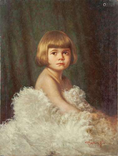 CESARE BENTIVOGLIO (1868-1952)  Bambina con