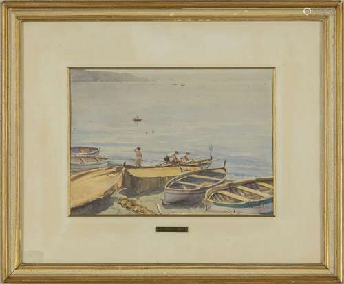 M.Selami Sandri (1889-1976) Pescatori a