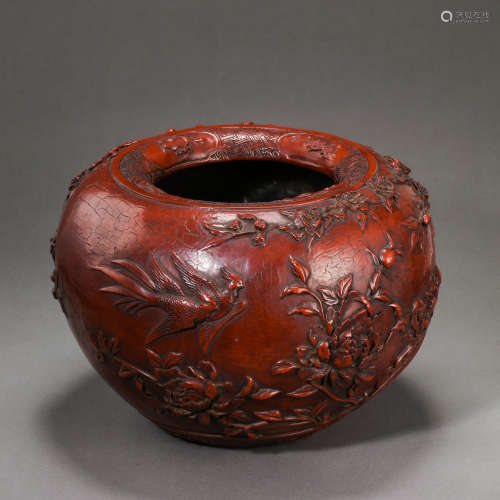 CHINESE QING DYNASTY LACQUER BOWL