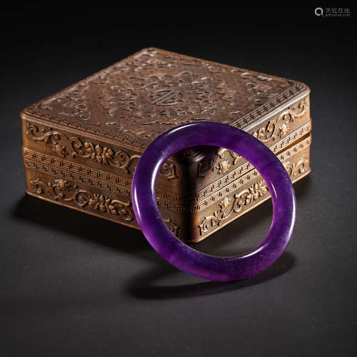 VIOLET BRACELET FROM QING DYNASTY, CHINA