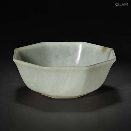 HETIAN JADE BOWL, QING DYNASTY, CHINA