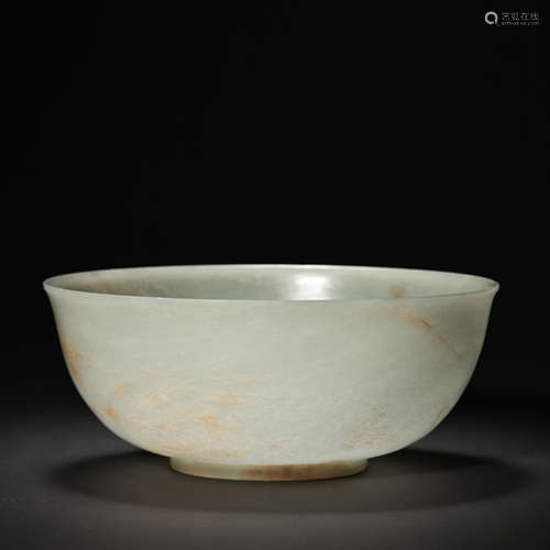 HETIAN JADE BOWL, QING DYNASTY, CHINA