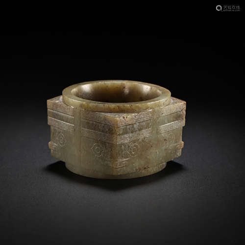 HETIAN JADE CONG, HAN DYNASTY