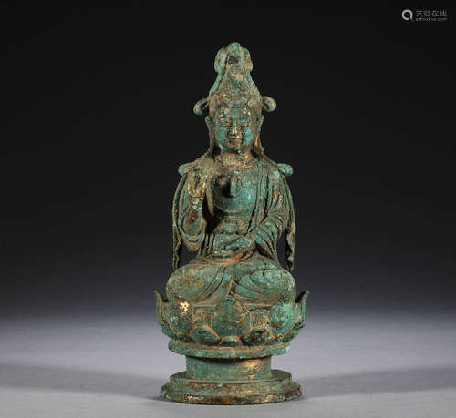 Bronze gilded Buddha statues in Song Dynasty