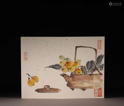 In modern times, Zhang Daqian's paper flower paintings