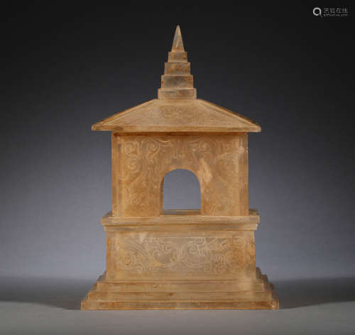 Ancient China, crystal stupa