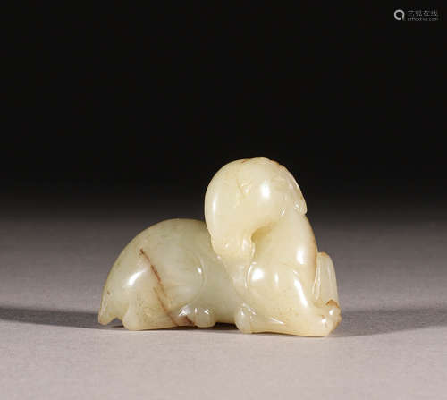 Jade animal ornaments in the Qing Dynasty