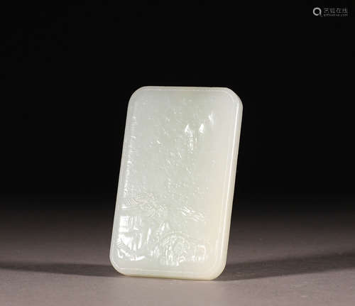 Hotan jade scenic jade pendant in the Qing Dynasty