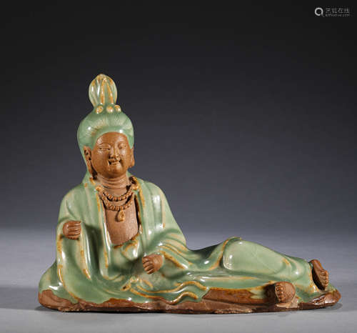 Ancient China, Longquan kiln Guanyin statue