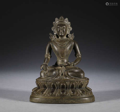 Bronze Tara statue in Ming Dynasty