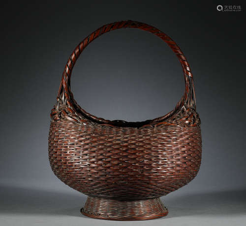 Rattan flower basket in Qing Dynasty