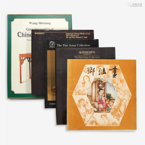 A group of four Asian Art catalogues and two books