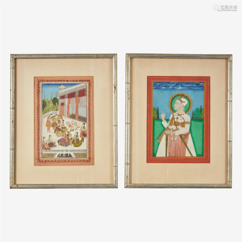 Two Indian school paintings Probably 19th century