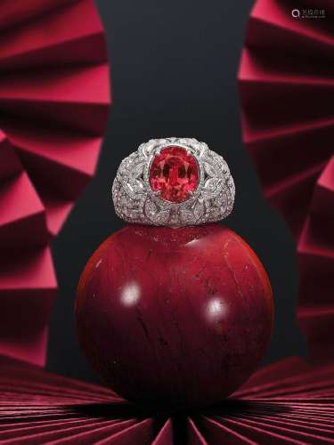 KAT FLORENCE A RUBY AND DIAMOND RING