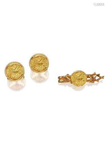 SALVADOR DALÍ FOR PIAGET A GOLD CUFFLINK AND TIE PIN 'DALÍ D...