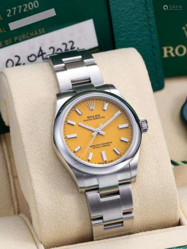 ROLEX  OYSTER PERPETUAL 31, REF.277200, A BRAND NEW STAINLES...