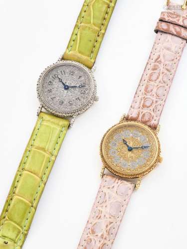 【Y】BUCCELLATI  A SET OF TWO GOLD WRISTWATCHES, CIRCA 2000