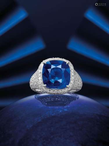 AN IMPORTANT SAPPHIRE AND DIAMOND RING